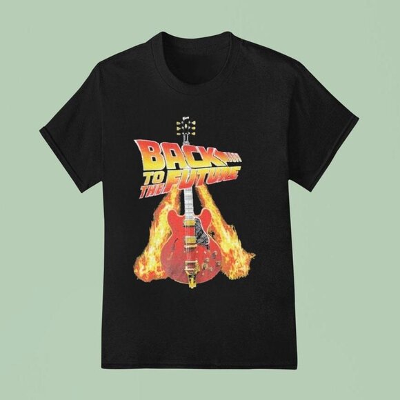 Gibson Back To The Future Guitar Shirt 134 - Picture 1 of 5